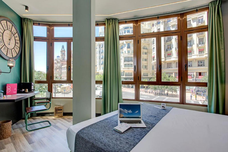 Casual Vintage Valencia goedkoop hotel bij Plaza del Ayuntamiento